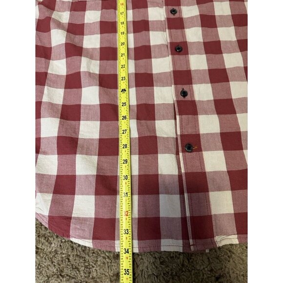 CARHARTT Loose Fit Short Sleeve Button up Shirt Buffalo Print LARGE TALL Western - Picture 8 of 9